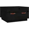 vidaXL Table basse Noir 60x53x35 cm Bois massif de pin