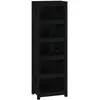 vidaXL Bibliothèque Noir 50x35x154 cm Bois de pin massif