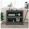 vidaXL Bibliothèque Gris 80x35x68 cm Bois de pin massif