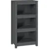 vidaXL Bibliothèque Gris 50x35x97 cm Bois de pin massif