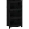 vidaXL Bibliothèque Noir 50x35x97 cm Bois de pin massif