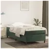 vidaXL Sommier à lattes de lit avec matelas Vert foncé 90x190 cm