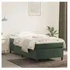 vidaXL Sommier à lattes de lit avec matelas Vert foncé 90x200 cm