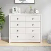 vidaXL Armoire latérale Blanc 100x40x90 cm Bois de pin massif