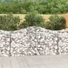 vidaXL Paniers à gabions arqués 4 pcs 200x50x100/120 cm fer galvanisé