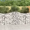 vidaXL Paniers à gabions arqués 6 pcs 200x50x100/120 cm fer galvanisé