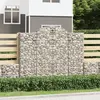 vidaXL Paniers à gabions arqués 5 pcs 200x50x160/180 cm Fer galvanisé
