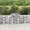 vidaXL Paniers à gabions arqués 13 pcs 200x50x80/100 cm Fer galvanisé