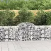 vidaXL Paniers à gabions arqués 18 pcs 200x50x80/100 cm Fer galvanisé
