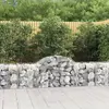 vidaXL Paniers à gabions arqués 7 pcs 200x50x60/80 cm Fer galvanisé