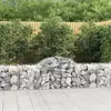 vidaXL Paniers à gabions arqués 14 pcs 200x50x60/80 cm fer galvanisé