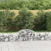 vidaXL Paniers à gabions arqués 8 pcs 200x50x40/60 cm fer galvanisé