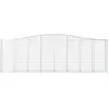 vidaXL Paniers à gabions arqués 5 pcs 400x50x120/140 cm Fer galvanisé