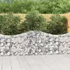 vidaXL Paniers à gabions arqués 14 pcs 200x30x80/100 cm Fer galvanisé