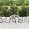 vidaXL Paniers à gabions arqués 20 pcs 200x30x60/80 cm Fer galvanisé