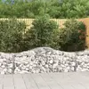 vidaXL Paniers à gabions arqués 20 pcs 200x50x60/80 cm fer galvanisé