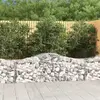 vidaXL Paniers à gabions arqués 7 pcs 200x50x60/80 cm Fer galvanisé