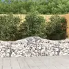 vidaXL Paniers à gabions arqués 10 pcs 200x50x60/80 cm Fer galvanisé