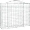 vidaXL Paniers à gabions arqués 20 pcs 200x50x160/180 cm Fer galvanisé