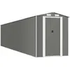 vidaXL Abri de jardin Gris clair 192x938x223 cm Acier galvanisé