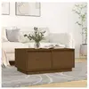 vidaXL Table basse Marron miel 80x50x35 cm Bois massif de pin