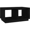vidaXL Table basse Noir 80x50x40 cm Bois massif de pin