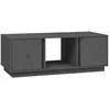 vidaXL Table basse Gris 110x50x40 cm Bois massif de pin