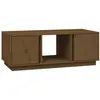 vidaXL Table basse Marron miel 110x50x40 cm Bois massif de pin