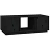 vidaXL Table basse Noir 110x50x40 cm Bois massif de pin