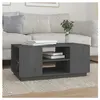 vidaXL Table basse Gris 90x49x40,5 cm Bois massif de pin
