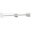 vidaXL Support de moniteur Blanc 100x27x15 cm Bois de pin solide