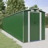 vidaXL Abri de jardin Vert 192x855x223 cm Acier galvanisé