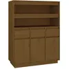 vidaXL Buffet haut Marron miel 89x40x116,5 cm Bois massif de pin