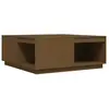 vidaXL Table basse Marron miel 100x101x40,5 cm Bois massif de pin