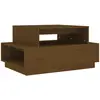 vidaXL Table basse Marron miel 80x55x40,5 cm Bois massif de pin