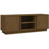 vidaXL Meuble TV Marron miel 110x35x40,5 cm Bois de pin massif