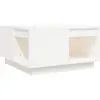 vidaXL Table basse Blanc 60x61x32,5 cm Bois massif de pin