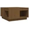 vidaXL Table basse Marron miel 60x61x32,5 cm Bois massif de pin