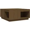 vidaXL Table basse Marron miel 80x81x36,5 cm Bois massif de pin