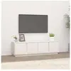 vidaXL Meuble TV Blanc 140x40x40 cm Bois de pin massif