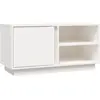 vidaXL Meuble TV Blanc 80x35x40,5 cm Bois de pin massif
