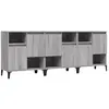 vidaXL Buffets 3 pcs sonoma gris 60x35x70 cm bois d'ingénierie