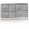 vidaXL Buffets 2 pcs gris béton 60x35x70 cm bois d'ingénierie