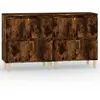vidaXL Buffets 2 pcs chêne fumé 60x35x70 cm bois d'ingénierie