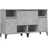 vidaXL Buffets 2 pcs gris béton 60x35x70 cm bois d'ingénierie