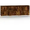 vidaXL Buffets 3 pcs chêne fumé 60x35x70 cm bois d'ingénierie