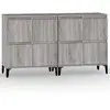 vidaXL Buffets 2 pcs sonoma gris 60x35x70 cm bois d'ingénierie