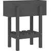 vidaXL Jardinière gris 62x30x69 cm bois massif de pin