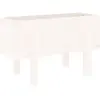 vidaXL Jardinière blanc 62x30x38 cm bois massif de pin