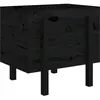 vidaXL Jardinière noir 62x50x57 cm bois massif de pin